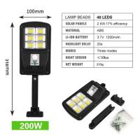 ราคา ไฟโซล่าเซลล์ ไฟถนนโซล่าเซล ไฟledโซล่าเซลล์ 200W โคมไฟโซลาเซลล์ (17228713742)