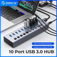 ราคา ORICO USB พลังงานฮับ3 0 7 10 13 16พอร์ตอุปกรณ์เสริม USB พร้อมสวิตช์เปิด ปิด12V อะแดปเตอร์ที่รองรับไฟ BC1 2ตัวแยกการชาร์จ (20068408755)