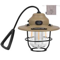 ราคา โคมไฟตั้งแคมป์ LED ขนาดเล็กชนิด C ชาร์จไฟได้เต็นท์แขวนแบบพกพา1200มิลลิแอมป์สำหรับเดินป่าตกปลาโคมไฟฉุกเฉิน (20976273362)