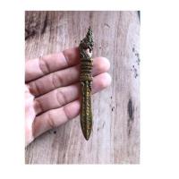 ราคา กริชพญานาคเนื้อทองเหลืองโบราณ บริการเก็บเงินปลายทาง (16006770259)