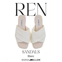 ราคา REN BASIC รองเท้าแตะสายหน้าไขว้ หนัง pu นุ่มนิ่ม (21237474808)