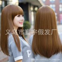 ราคา วิกผมสั้นดอกลูกแพร์สำหรับผู้หญิงผมสั้นตรงหน้าม้าผมหยิกสั้นทริมปุกปุยแฟชั่นหน้ากลมคลุมผมปลอมสำหรับผู้หญิง (19773885956)