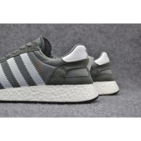 ราคา kasut iniki runner boost grey white men women sport shoes running shoe (16492240660)