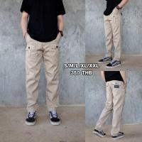 ราคา กางเกงคาร์โก้ กางเกงวินเทจ ใส่สบาย กางเกงวินเทจขายาว6กระเป๋า (8447911766)