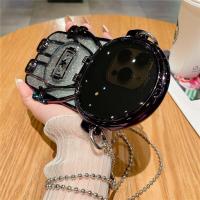 ราคา CSCR สายคล้องแบบคาดตัวเคสสำหรับไอโฟนโทรศัพท์นักบินอวกาศ11 12 13 14 15 Pro Max 14 15 Plus เคสใสเคลือบโซ่พร้อมเคสกันกระแทกกากเพชร (19471325732)