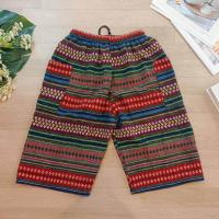 ราคา กางเกงขาสามส่วนลายไทย เอวยางยืด มือสอง พร้อมส่ง (20928612922)