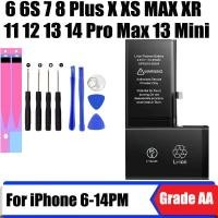 ราคา เปลี่ยนแบตเตอรี่โทรศัพท์มือถือสำหรับ iPhone X XS 11 XR XS MAX 11 Pro Max 12 Mini 12 13 14 Pro Max 5 5s 6 6S 7 8 Plus iPhone แบตเตอรี่ ไอโฟนX ไอโฟนXS ไอโฟน11 ไอโฟนXR (20632716281)