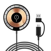 ราคา Aolon Wireless Charger C26 Qi ที่ชาร์จไร้สาย 15W Magnetic Wireless Fast Charging เครื่องชาร์จไร้สายเร็ว ที่ชาร์จมือถือ การชาร์จแบบแม่เหล็ก USB USB C for iPhone Huawei Samsung Xiaomi (21115904503)