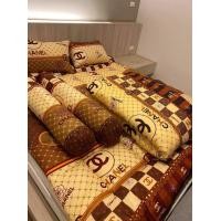 ราคา ชุดผ้าปูที่นอน ผ้าห่มนวม 3 5 5 6 ฟุต ลายชาแนลครีม ครบชุด 56 ชิ้น มีบริการเก็บเงินปลายทาง (9784211594)