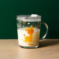 ราคา แก้วน้ำ 350 400 มล แก้วน้ำพร้อมฝาปิด มีหูจับ ใส่ร้อน เย็นได้ แถมหลอดซิลิโคน ลายการ์ตูนน่ารัก แก้วน้ำสำหรับเด็ก แก้ว (16735769872)