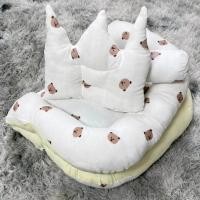 ราคา ที่นอนเด็กทารกแรกเกิด เบาะไข่ ผ้าสาลูลายหมี (20626212402)