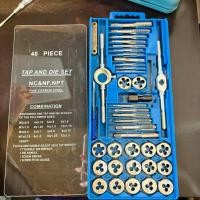 ราคา ชุดดอกต๊าปเกลียว 40ชิ้น ต๊าปเกลียว ดอกต๊าปเกลียว ทำรูเกลียวนอก เกลียวใน รูน็อต ต๊าปเกลียวน็อต (20720894880)