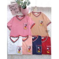 ราคา เสื้อยืดแฟชั่น ป้ายChom อก42 ยาว25 ผ้าเด้งเกาหลี คอวี แขนสั้น งานปักมิกกี้น่ารักๆ ดีไซส์เก๋ สวยดูดี ผ้านุ่มใส่สบาย ไม่ร้อน ไม่ต้องรีด ใส่ได้ทุกโอกาส (19595822022)