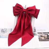 ราคา กิ๊บติดผม กิ๊ฟคริสมาสต์ แฟชั่นสไตล์เกาหลี โบว์ติดผมสีแดง ขนาดใหญ่ โบว์ติดผมหรูๆ เครื่องประดับผมสาวน่ารัก ผู้หญิง Pinapple (21013807742)