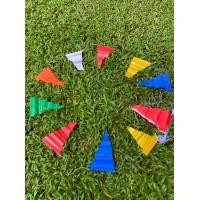 ราคา DINO SPORTS CLUB ธงงานวัด ธงราว 7 สี ธงสามเหลี่ยม 7 สี เนื้อ PVC ยาว 18เมตร 35ผืน ขนาดมาตรฐาน (16220755835)