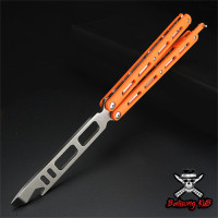 ราคา Balisong มีดบาลิซอง มีดผีเสื้ิอ มีดควง มีดซ้อม มีดแรงโน้มถ่วง ไม่มีคม สำหรับซ้อมควง (21155207332)