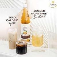 ราคา สินค้าขายดี AMBER Golden Monk Fruit Syrup 0 calorie ไซรัปหล่อฮังก๊วยสีทอง 720 ml ไม่มีน้ำตาล 0แคลอรี่ คีโต (21250411176)
