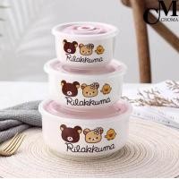 ราคา CHOMA ชุดชามเซรามิค เข้าไมโครเวฟได้ พร้อมฝาปิด 3ใบ ชุด ชุดชาม ถ้วย พร้อมลายใหม่ๆ (15659077965)