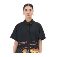 ราคา N E W IN ヤード by C yard Code 68603 Oversize shirt เสื้อคอปกแขนสั้น กระดุมหน้าทั้งแถบชายเสื้อสกรีนลายกราฟฟิกหน้าหลัง ผ้าคอทตอนเนื้อดีใส่สบายดีไซน์เก๋ SIZING อก chest 46 ยาว length 24 COLOR ขาว white ดำ 