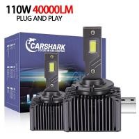 ราคา Carshark D3S D1S หลอดไฟ LED ไฟหน้า D2S D5S D4S D8S อัตโนมัติ110W 40000LM สว่างมาก D4R D2R รถ D3R หลอดไฟ HID (21171099043)
