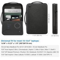 ราคา Laptop Shoulder Bag for 14 Macbook 16 MacBook Pro M3 M2 M1 15 MacBook Air13 3 Pro Padded Carrying Case for 12 9inch ipad Black (21201605210)