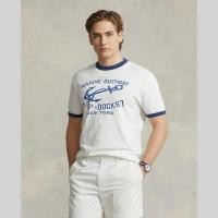 ราคา Sale Polo Ralph Lauren เสื้อยืดผู้ชาย Tee Classic Fit Jersey Graphic T Shirt รุ่น MNPOTSH1N821833 สีขาว (20809167457)