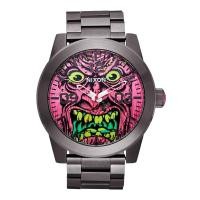 ราคา Nixon Santa Cruz Corporal NXA13815147 00 นาฬิกาข้อมือชายและหญิง Gunmetal Pink Roskopp (18837451919)