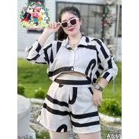 ราคา A871 ร้านนี้ส่งไว เซ็ตขาสั้นลายดัง ชุดเซ็ตสาวอ้วน ชุดสาวอวบสวยๆ เสื้อผ้าสาวอวบ ชุดสาวอวบ ชุดเซ็ทสาวอวบ เสื้อผ้าแฟชั่นสาวอวบ ชุดเซตสาวอวบ ชุดคนอ้วนสวยๆ ชุดคนอวบ ชุดสาวอวบแซ่บๆ (21013861433)