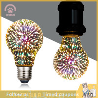 ราคา SHZTGM 3D ตกแต่งหลอดไฟ LED E27 6W 85 265V VINTAGE Light bulb Star Fireworks Lamp (20880983826)