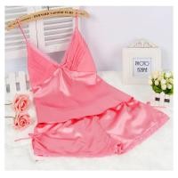 ราคา ชุดนอนซาติน กางเกงนอนขาสั้น ชุดอยู่บ้าน ชุดนอนสายเดี่ยวH9173 (20721303601)