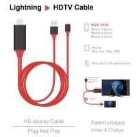 ราคา สายต่อไอโฟนเข้าทีวี สายต่อไอโฟนออกทีวี for phone To HDTV Cable สายแปลง for phone เป็น HDMI สาย for Lightning To HDTV 1080 P 8 Pines A HDMI MHL A HDMI Cable Convertidor De Un Rayo SE 5S HDTV Cable (210