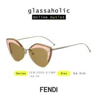 ราคา ลดกระหน่ำ แว่นกันแดด FENDI รุ่น FEN 0355 S ทรงCat Eye สวยเกร๋ไม่ซ้ำใคร (20119115299)
