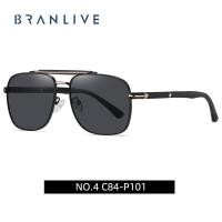 ราคา BRANLIVE DB นักบินแว่นตากรอบ Tony Stark แว่นตายี่ห้อ แว่นตากันแดดpolarize (16502413987)