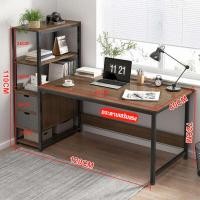 ราคา ATH โต๊ะพร้อมลิ้นชัก 90 120CMโต๊ะคอมพิวเตอร์ โต๊ะเขียนหนังสือ โต๊ะสำนักงาน Computer Desk ขาเหล็กหนา โต๊ะคอมพิวเตอร์ โต๊ะคอม โต๊ะทำงานมีลิ้นชัก (19296681876)