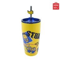 ราคา MINISO แก้วน้ำเก็บความเย็น พร้อมหลอด 530mL Minions Collection (21367464173)