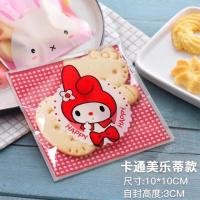 ราคา ถุงฝากาวลายคิตตตี้ เลือกลายได้ ขนาด 7x7 ซมและ 10x10 ซม (7817261819)