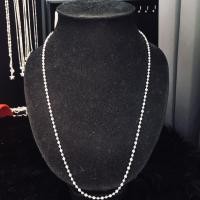 ราคา สร้อยเงินแท้ประเทศลาว ลายไข่ปลา ลายขายดี ของจริงสวยมาก มี1824นิ้ว (10392585376)