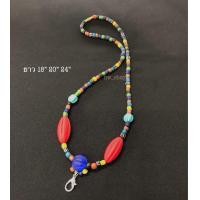ราคา สร้อยคอลูกปัดโบราณ ลูกปัดหินสี พร้อมส่ง (11988934589)