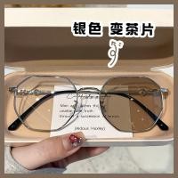 ราคา แว่นตาสายตาสั้น เลนส์อัตโนมัติ และสั้น 100 ถึง 400 กรอบแปดเหลี่ยม เปลี่ยนสีได้ UV400 เปลี่ยนสีอัตโนมัติแสงแดด ฟิลเตอร์ออปติคอล แว่นตาผู้หญิง และผู้ชาย (20705414968)