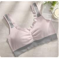 ราคา Sport Bra BN8824 สปอร์ตบราไซส์ใหญ่ แต่งขอบลูกไม้ หวานๆ สำหรับสาวอวบ อก 38 60 (20577937360)