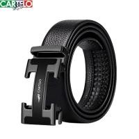 ราคา ซื้อ 1 แถม 1 Cartelo เข็มขัด กระเป๋าเงิน จระเข้หนังแท้เข็มขัดผู้ชายโดยอัตโนมัติหัวเข็มขัดธุรกิจเยาวชนเข็มขัดแฟชั่นของแท้ (17198756126)