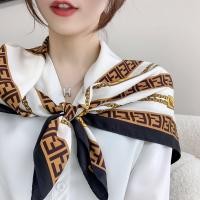 ราคา ผ้าคลุมไหล่ ผ้าพันคอ ขนาด 90x90 cm ลายเฟนดิ ผ้าคาดอก ผ้าโพกหัว ลายเฟนดิ ผ้าคลุมไหล่ซาติน ผ้าพันคอผู้หญิง ฮิญาบ ผ้าคลุมหัว scarf shalw hijab (10902558594)