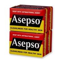 ราคา แพ็ค สบู่ ASEPSO อาเซปโซ สบู่ก้อน สบู่อนามัย ลดแบคทีเรีย บำรุงผิว 70 80g (20918241160)