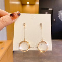 ราคา Korean Fashion Pearl Tassel Rhinestone Temperament Earrings Female 2023 New Exquisite Earrings Gift (19470917615)