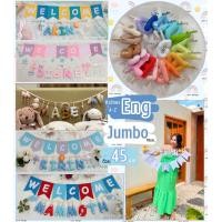 ราคา พร้อมส่ง ป้ายชื่อเด็ก Baby banner ธงประดับ ตัวอักษรชื่อเด็ก (16399979521)