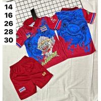 ราคา ชุดบอลเด็กไทย เด็กใส่ได้1ขวบถึง12ขวบ ลายพิมพ์เลเซอร์ ซักเครื่องได้ สีไม่ลอกสีไม่ตก (21076283417)
