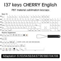 ราคา ปุ่มกดคีย์บอร์ด 134 คีย์ ลายตัวอักษรญี่ปุ่น Honor Cherry Profile PBT สําหรับ 61 64 68 87 96 980 104 108 (20404270004)