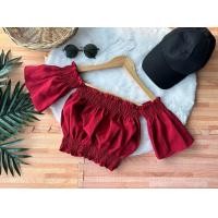 ราคา เสื้อเปิดไหล่แขนตุ๊กตาผ้าใส่สบาย (18905939223)