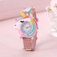 ราคา นาฬิกาซิลิโคนรูปม้าโพนี่สำหรับเด็กสไตล์ยูนิคอร์นนาฬิกาควอตซ์น่ารัก (20850226386)