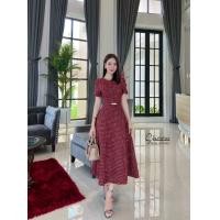 ราคา Shimmer เดรสยาวออกงานสวยหรู เดรสออกงานสีแดง เดรสออกงานสีชมพู (21246127126)